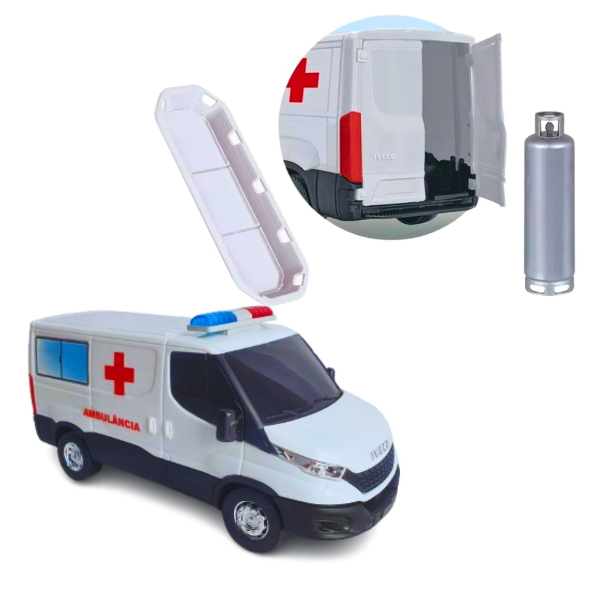 Brinquedo Infantil Ambulância Iveco Daily - Usual Brinquedo Infantil Ambulância Iveco Daily - Usual